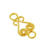 Vermeil Gold-Plated Filigree Bead Bead Connector - FS4816-V