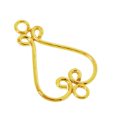Vermeil Gold-Plated Filigree Bead Connector - FS4809-V
