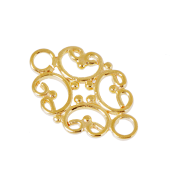 Vermeil Gold-Plated Filigree Bead Connector - FS4825-V