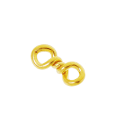 Vermeil Gold-Plated Twisted Wire Bead Connector - FS4802-V