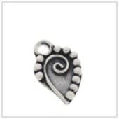 Sterling Silver Bali Petal Jewelry Charm - FS4519