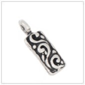 Sterling Silver Bali Swirl Jewelry Charm - FS4531