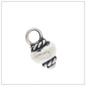 Sterling Silver Lentil Jewelry Charm - FS4506