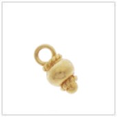 Vermeil Gold-Plated Lentil Jewelry Charm - FS4506-V