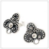 Sterling Silver Bali Earring Post - FS4705