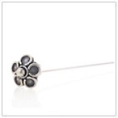 Sterling Silver Bali Flower Headpin - HP4142