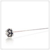 Sterling Silver Flower Headpin - HP4137M