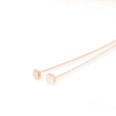 Vermeil Gold-Plated Flat-Head Headpin - HF-15-26ga-40-V