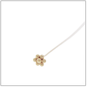 Vermeil Gold-Plated Flower Headpin - HP4136-V