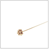 Vermeil Gold-Plated Flower Headpin - HP4137M-V