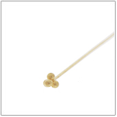 Vermeil Gold-Plated Triple Dot Headpin - HP4132-V