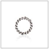 Sterling Silver Twiested Jump Ring - Closed - RTC-6-18