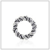 Sterling Silver Twiested Jump Ring - Closed - RTC-9-13