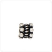 Sterling Silver Coil And Granular Bead Spacer - SS3230M
