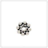 Sterling Silver Daisy Bead Spacer - SS3007