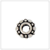 Sterling Silver Daisy Granulated Bead Spacer - SS3219M