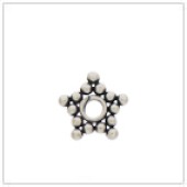Sterling Silver Flat Star Bead Spacer - SS3019
