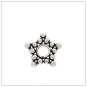 Sterling Silver Flat Star Bead Spacer - SS3020