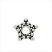 Sterling Silver Flat Star Bead Spacer - SS3021