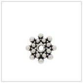 Sterling Silver Flat Sun Bead Spacer - SS3023