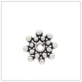 Sterling Silver Flat Sun Bead Spacer - SS3024