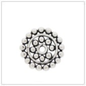 Sterling Silver Flat Sun Bead Spacer - SS3026