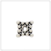 Sterling Silver Square Flat Bead Spacer - SS3012
