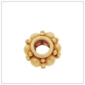Vermeil Gold-Plated Daisy Granulated Bead Spacer - SS3219M-V