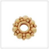 Vermeil Gold-Plated Daisy Granulated Bead Spacer - SS3219xL-V