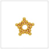 Vermeil Gold-Plated Flat Star Bead Spacer - SS3019-V