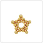Vermeil Gold-Plated Flat Star Bead Spacer - SS3020-V