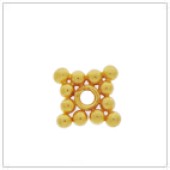 Vermeil Gold-Plated Square Flat Bead Spacer - SS3012-V