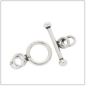 Sterling Silver Plain Toggle Clasp - TS5000-7mm