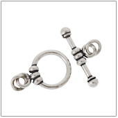 Sterling Silver Plain Toggle Clasp - TS5004