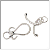 Sterling Silver Plain Toggle Clasp - TS5035