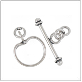 Sterling Silver Plain Toggle Clasp - TS5039
