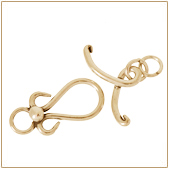 Vermeil Gold-Plated Plain Toggle Clasp - TS5035-V