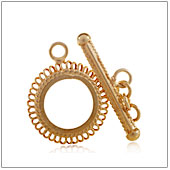 Vermeil Gold-Plated Rope Toggle Clasp - TS5114-V