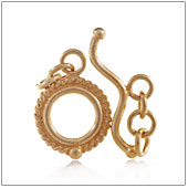 Vermeil Gold-Plated Twisted Toggle Clasp - TS5107-V