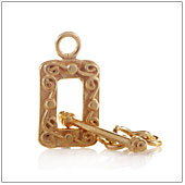 Vermeil Gold-Plated Bali Ornate Toggle Clasp - TS5402-V