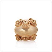 Vermeil Gold-Plated Bali Round Beads - BR1102-V