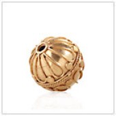 Vermeil Gold-Plated Bali Round Beads - BR1107S-V