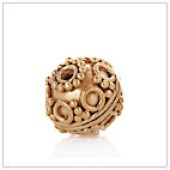 Vermeil Gold-Plated Bali Round Beads - BR1113-V
