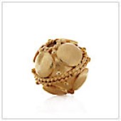 Vermeil Gold-Plated Bali Round Beads - BR1145L-V