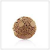 Vermeil Gold-Plated Bali Round Beads - BR1149-V