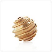 Vermeil Gold-Plated Bali Round Beads - BR1174-V