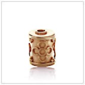 Vermeil Gold-Plated Barrel Bead - BL1335-V