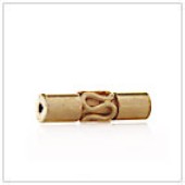 Vermeil Gold-Plated Pipe Bead - BL1303-V
