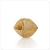Vermeil Gold-Plated Plain Cube Bead - BP1735-V