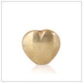 Vermeil Gold-Plated Plain Heart Bead - BP1742-V